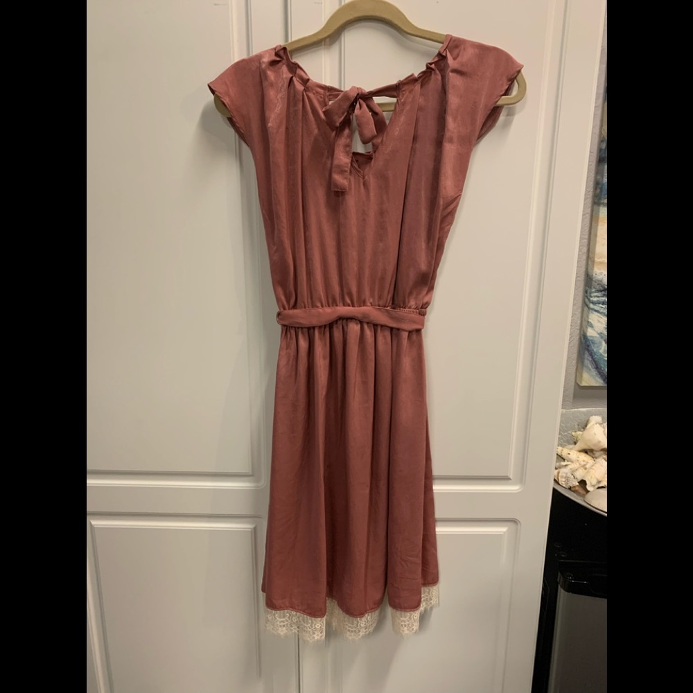 Lauren Conrad scoopneck lease him dress